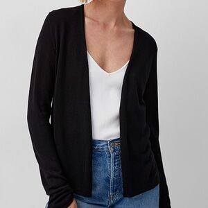 TWIK long sleeve light weight open cardigan *black*